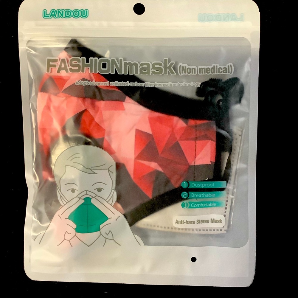 Reusable Cotton Activated Carbon Filter Face Mask
